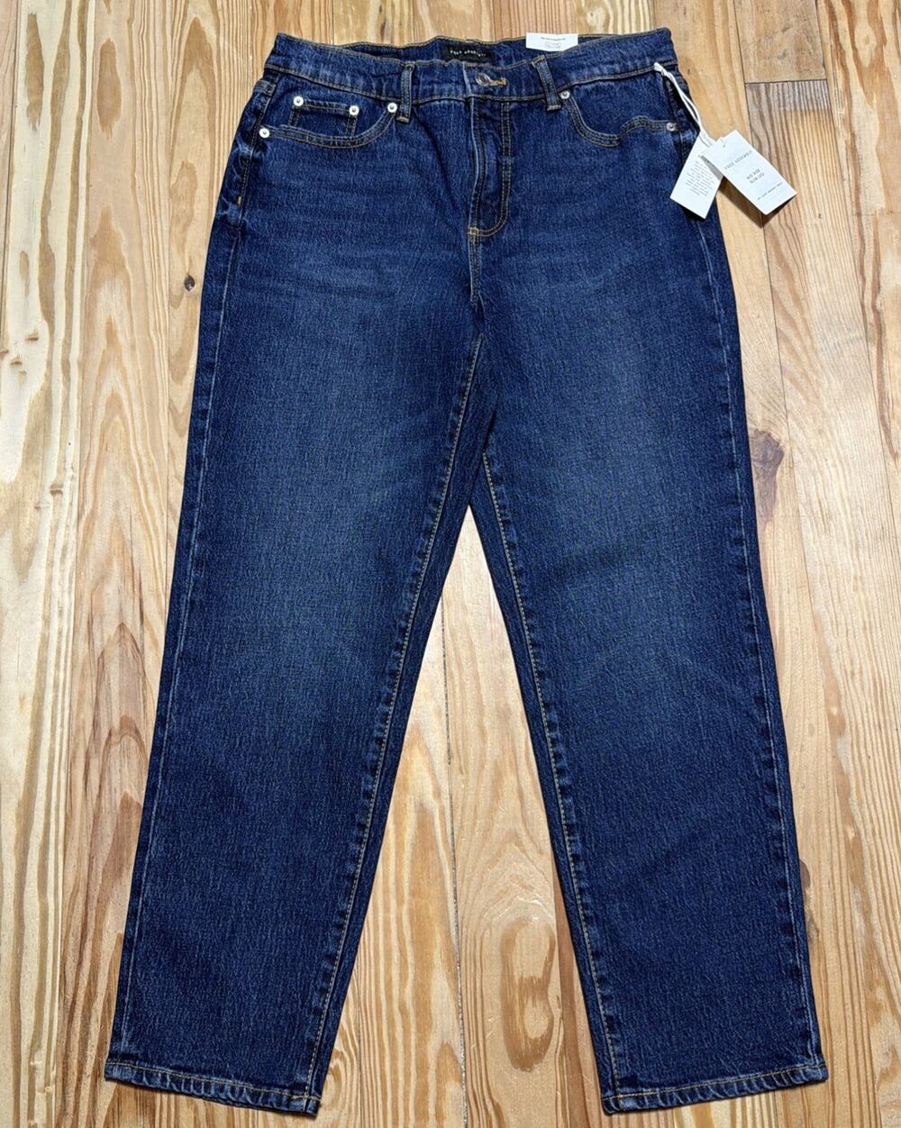 FREE ASSEMBLY Blue MID-RISE SLIM LEG ANKLE JEANS Women's 4 NEW W TAGS 30x27